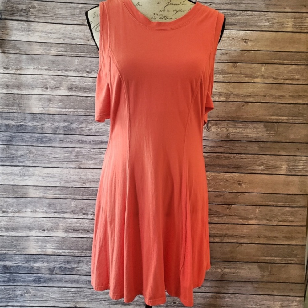 Free People FP Beach Coral Pink Cut Out Dresa